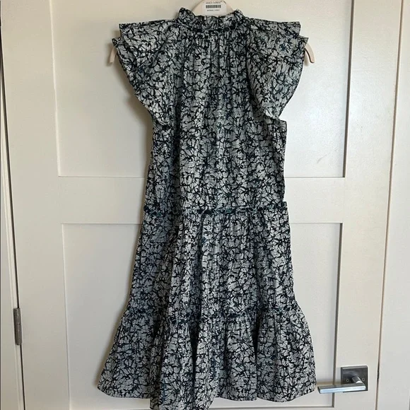 Veronica Beard Zee Batik Print Tiered Mini Dress size 4 - Picture 13 of 13